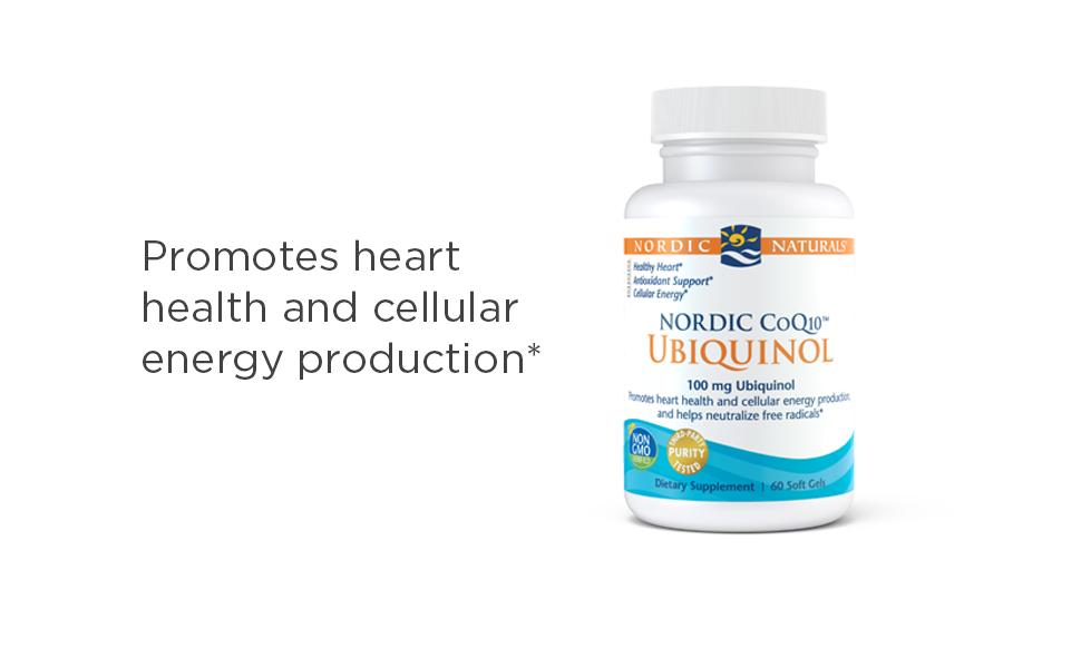Nordic Naturals CoQ10 Gummies | 100 Mg Ubiquinol CoQ10 Supplement | Coenzyme Q10 For Cardiovascular Health & Antioxidant Support | Cardioton Strawberry Flavour 60 Softgel