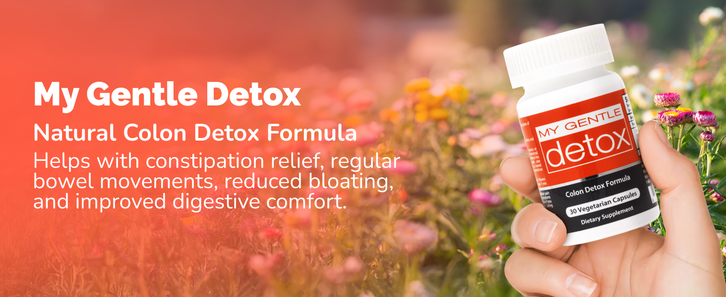 Herbal Nitro My Gentle Detox - Colon Cleanse & Poop Pills (30 Count)