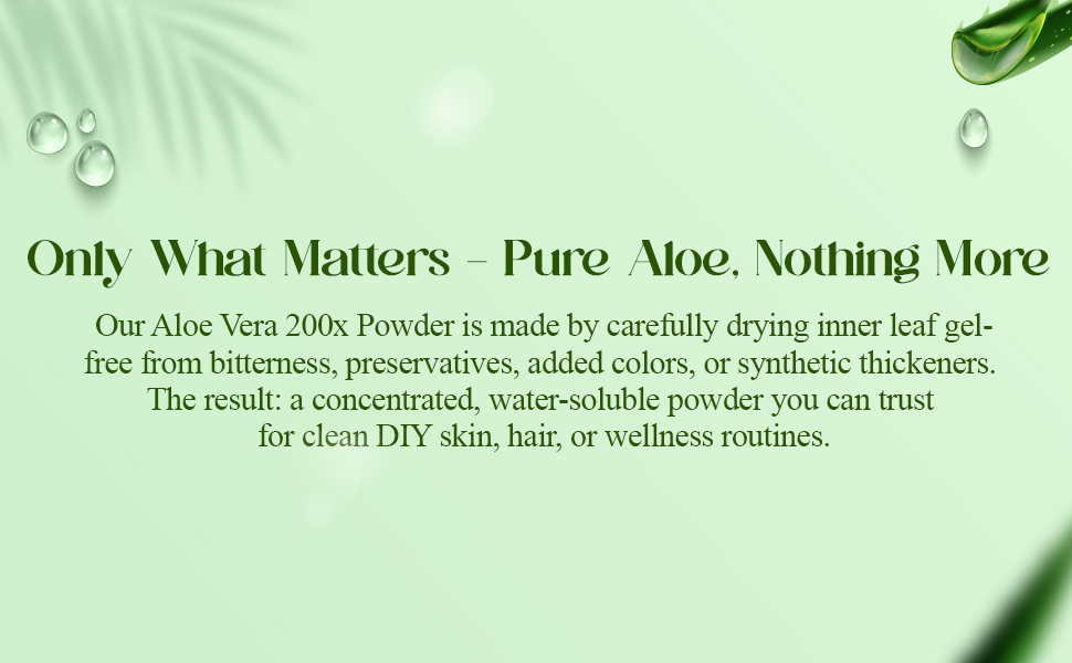 Mi Nature Aloe Vera Gel Powder 200X 100g (3.5oz)