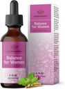 HERBAMAMA Balance für Frauen Tropfen - Milchdistel, Vitex Berry, Angelica, Maca Root & Ashwagandha Frauen Beilagen - Vegan, Alkohol & Zuckerfrei, 28-Tage Versorgung