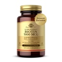 Solgar Biotin 5000 µg - Támogatja az egészséges bőr, köröm és haj - támogatja az energiatermelést és a metabolizmust - B-vitamin - Non-GMO, Vegan, glutén mentes - 180 gróf