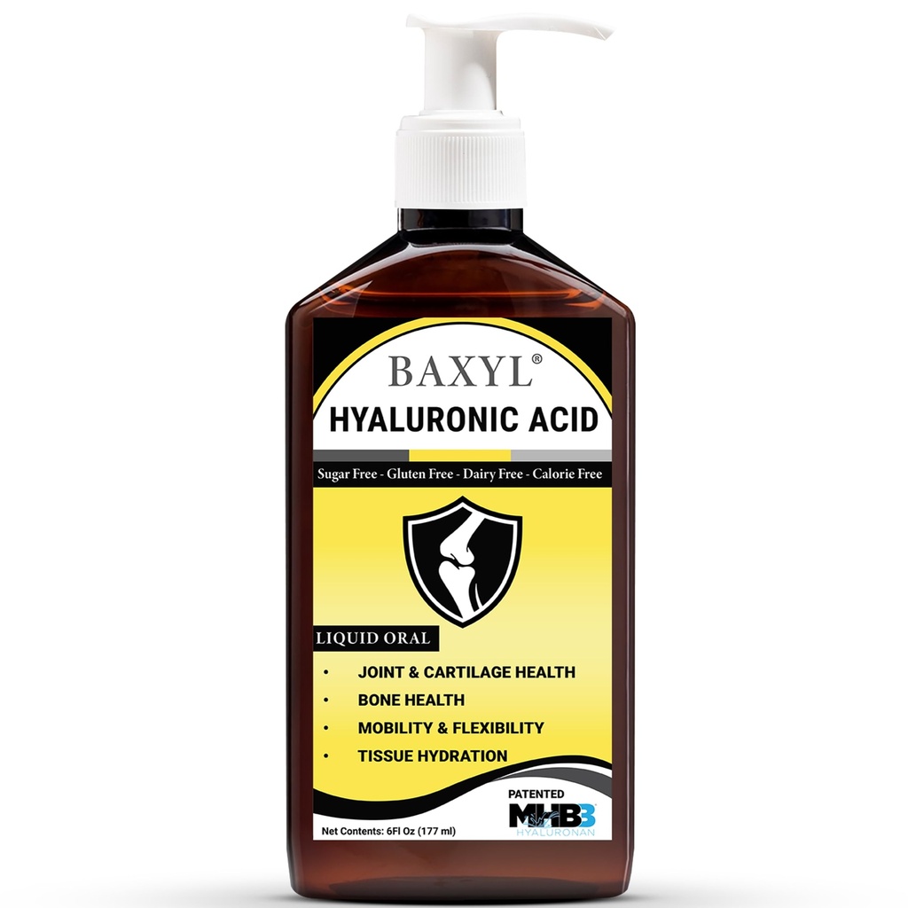 Toxil - Liquid Hyaluronic Acid for Joint Relief Supplement (Vegan, Gluten- Free, Non-GMO, szabadalmaztatott orális MHB3)