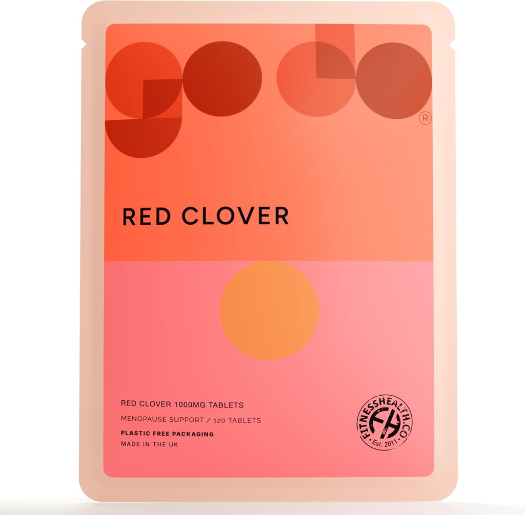 Fitness-Gesundheit Red Clover Extract 1000MG Tablet - Menopause und Hormonal Health Support - Hohe Stärke Isoflavone - Herz-Kreislauf-Gesundheit - Förderung der Haut und Haargesundheit - (120 Tabletten)