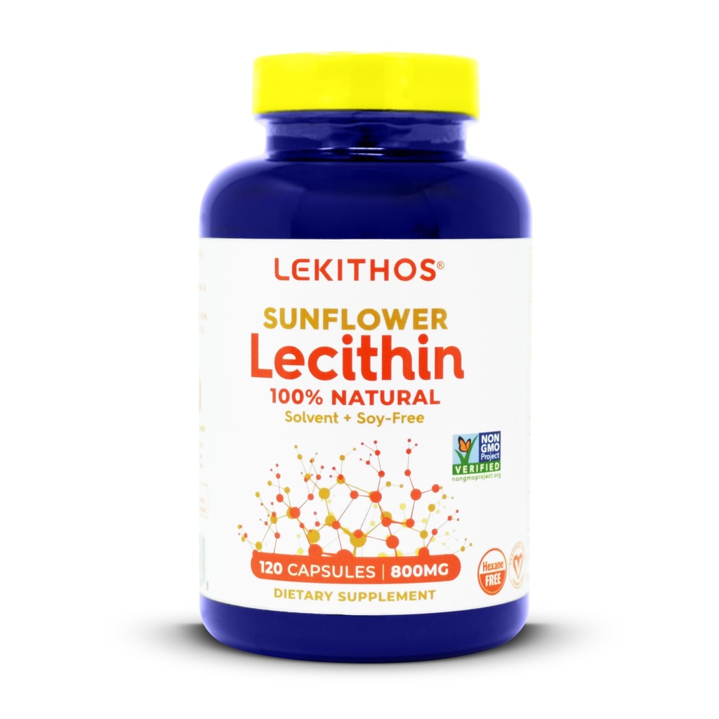 100% All- Natural Sunflower Lecithin Capsules, 1600 mg Lecitin Supplement for Women and Women, 120 Count Softgel Capsules. Nagy a Szoptatás Támogatás! Hidegpréselt, vegán & nem GMO