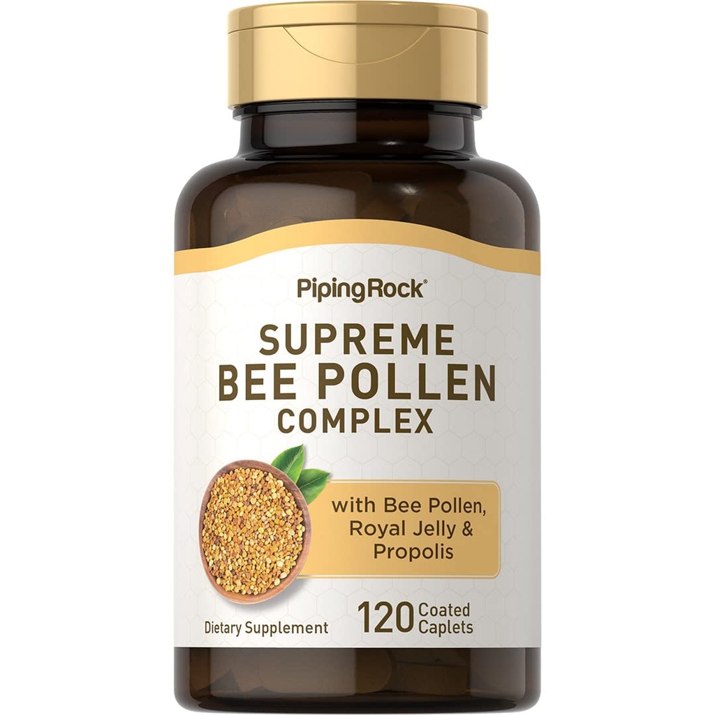 Piping Rock Bee Pollen, Royal Jelly és Propolis Wonder124; 120 Caplets