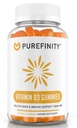 PUREFINITY-vitamin D3 5000 iu gumik - A napi D-vitamin kiegészítés csont-, Immun-egészségügyi, és közös izom támogatás felnőttek és gyerekek - glutén mentes, Non-GMO - 60 Veggie Gumies