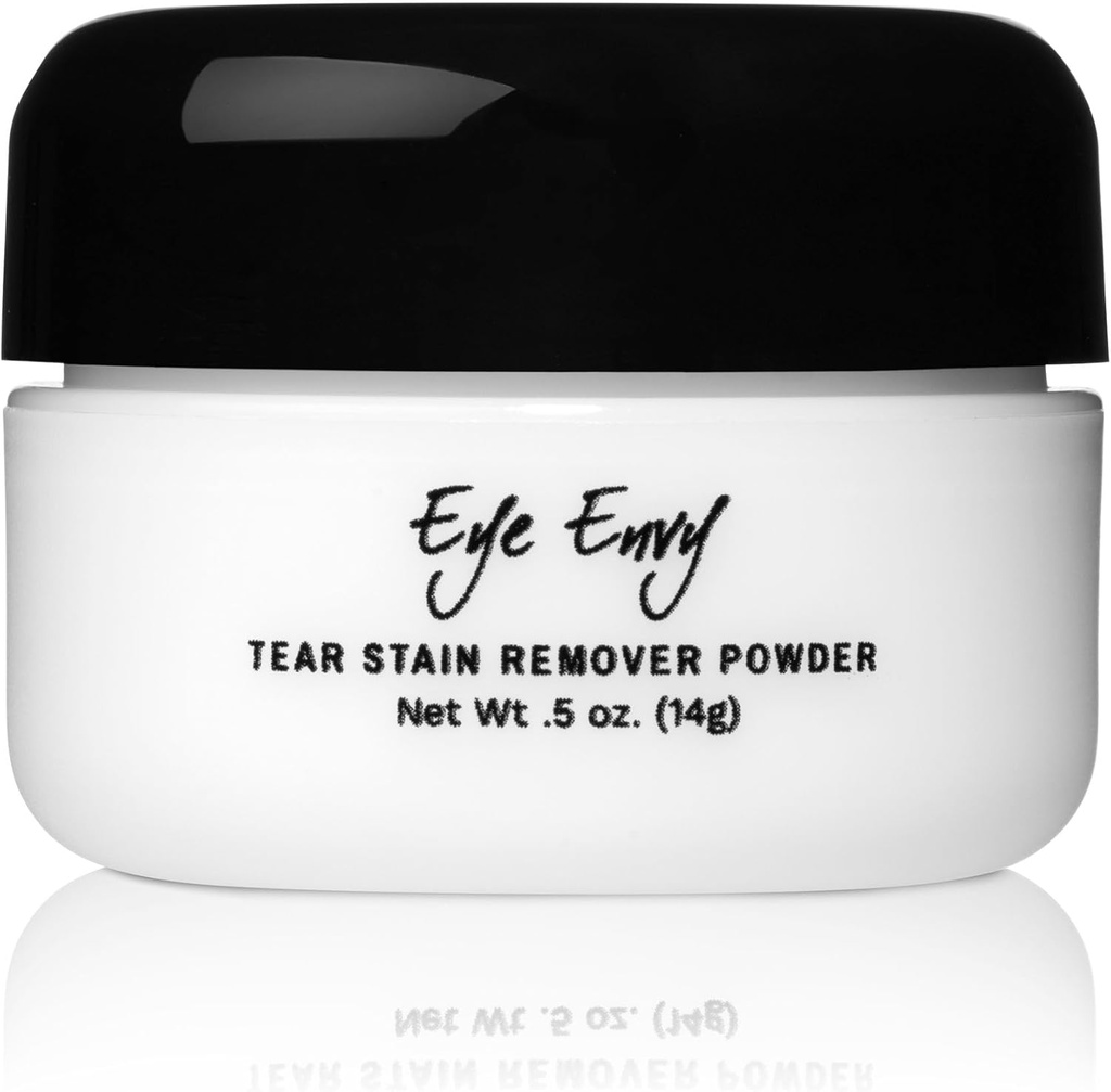 Eye Envy Tear Stain Remover Pulver für Hunde und Katzen. 100% natürlich, Safe. Anwenden um Augen. Absorbiert und Repels Tears. Bewahrt den Bereich trocken. Behandelt die Ursache von Staining. Hergestellt in den USA. (.5 oz)