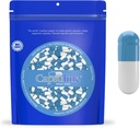 Capsuline Farbe Größe 0 Leere Gelatine Kapseln Blau/Weiß 10000 Graf |Kosher & Halal Zertifiziert |Gluten Kostenlos