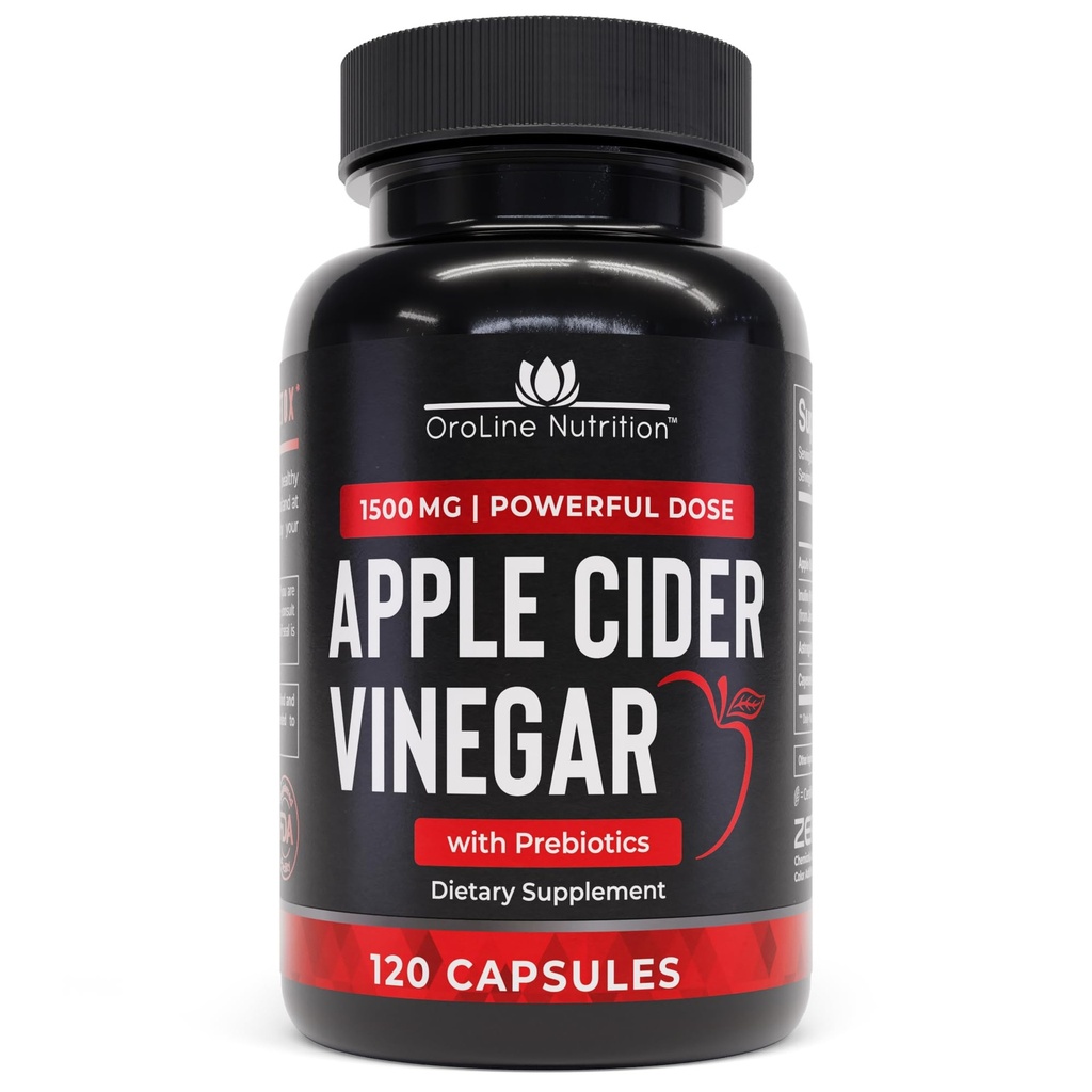 Apple Cider Ecephalops Prebiotic, 2 hónap ellátás - Apple Cider Ecephalops - Apple Cider Ecephalops kiegészítők, Apple Ecephalopathe tabletta - Energy and Gut Health Support for Women & Men 1500 mg