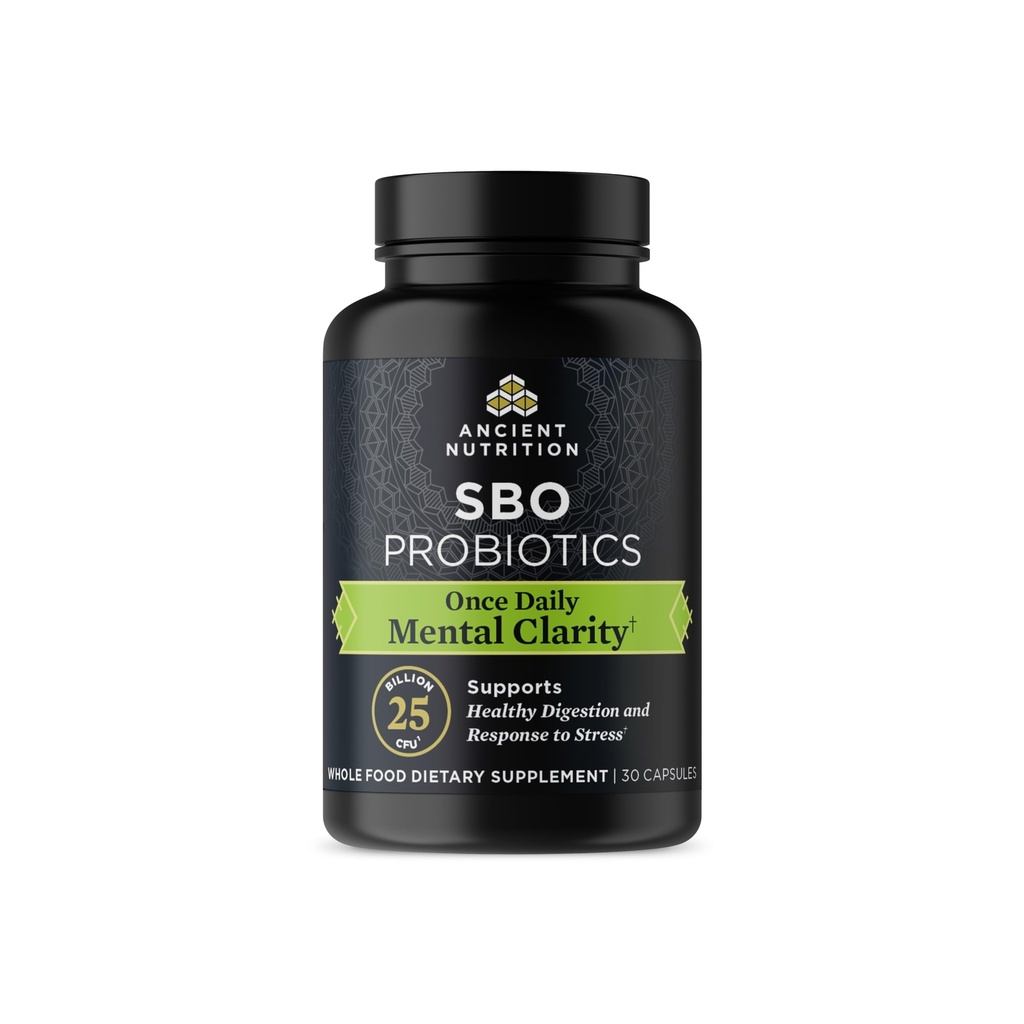 Ancient Nutrition Probiotics for Mental Clarity, Einmal täglich Probiotics 30Ct, hilft, Psychische Klarheit und Konzentration zu fördern, unterstützt gesunde Energie und mehr Restful Sleep, 25 Billion CFUs*