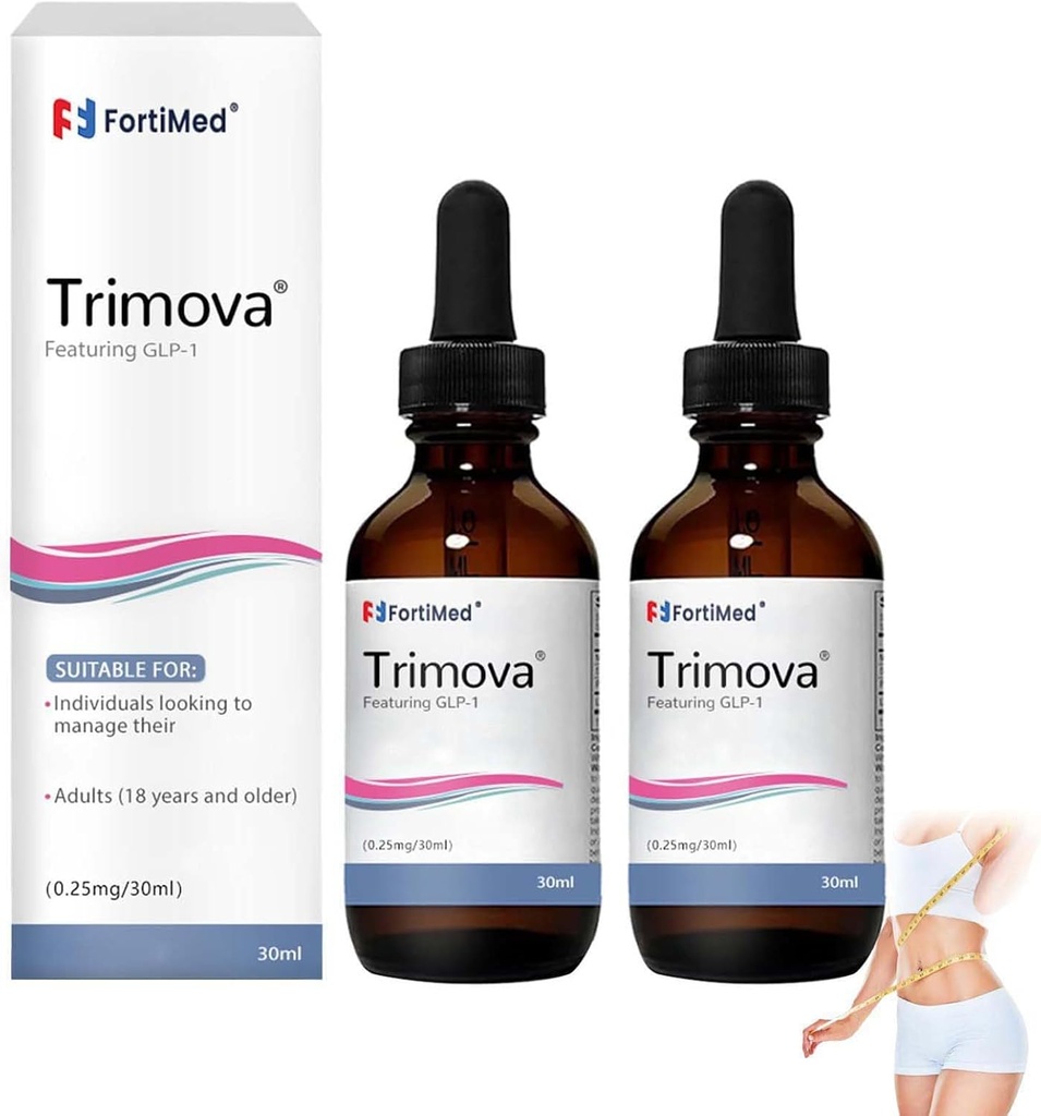 BKX Trimova Tropfen, Vitamin Tropfen für Männer und Frauen, Natürliches Vitamin für Männer und Frauen (2Pcs)
