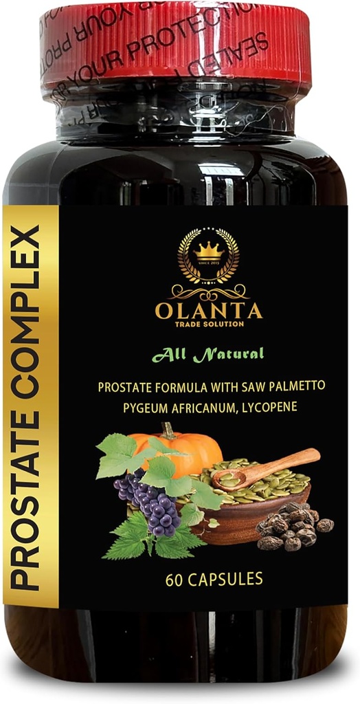 Generische Prostata-Komplex All Natural - Saw Palmetto, Prostata Wellness, Ernährungsunterstützung für Prostata, Prostata Ergänzung Pillen, Prostata Ergänzungen für Männer über 50-1 Flasche