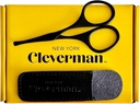Cleverman Premium Facial Hair Scissors –Professional Nose Hair Scissors, Curved Safety Blades und abgerundete Tipps für Augenbrauen, Schnurrbart, Bart, Ohr Hair Trimming. Edelstahl Grooming Werkzeuge für Männer