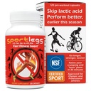 SPORTLEGS Fast Fitness Boost Pre Workout für Männer und Frauen, Milchsäure-Ergänzung, Sport-Endurance-Brennstoff, Endurance-Ergänzungen für Läufer - NSF zertifiziert für Sport,120-Capsule Bottle, 1 Packung