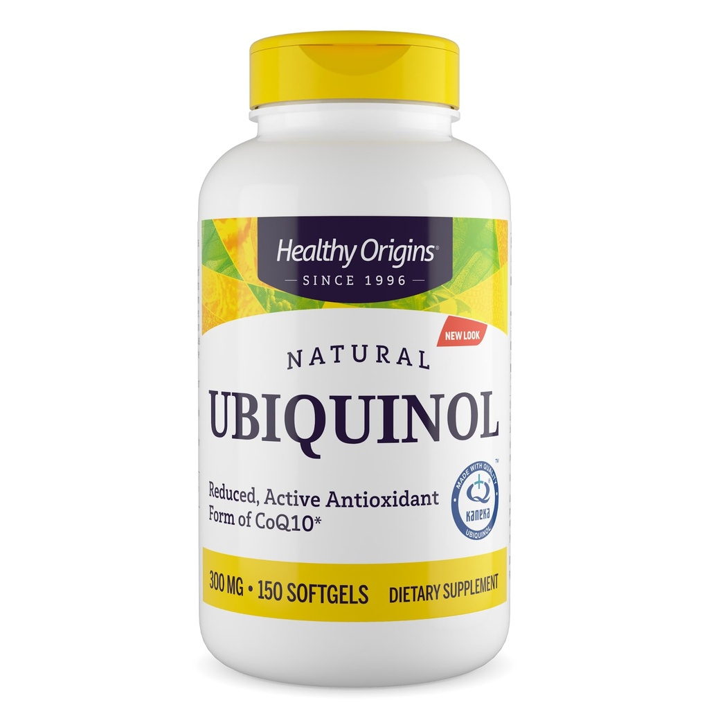 Gesunde Ursprünge Ubiquinol (Active Form von CoQ10), 300 mg - Ubiquinol Ergänzungen für Herzgesundheit & Antioxidans Unterstützung - Glutenfreie & Non-GMO Ergänzung - 150 Softgels
