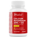 Safrel Kalcium Magnézium Cink D3-vitaminnal, 300 tabletta - Kalcium 1000 mg, Magnézium 400 mg, Cink 20 mg & D3 600 NE szervenként