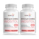Myo-Inositol & D-Chiro Inositol Supplement für Damen - Ideal 40:1 Ratio -Unterstützung Frauen Hormon Balance & Fertilität & Ovarian Gesundheit - Vegan Pulver Kapseln - 60-Tag Versorgung