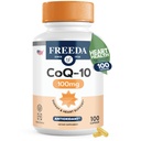 FREEDA CoQ10 100mg - Kosher Coenzym Q10 Nahrungsergänzung für Herz-Kreislauf-Gesundheit, Blutdruck-Unterstützung, Mund-Gummi-Gesundheit und gesundes Altern - Pure CoQ10 Kapseln, 100 Zähler