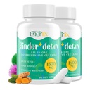 15- in1 Detox Binder, Aktivált Charcoin, Zeolite & Bentonite Clay, Chlorella, 1500 MG Detox kiegészítés Maximális abszorbens, Máj Gut Digestic Detox Cleanse, 180 Vegán kapszula