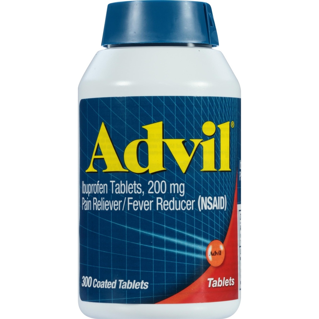 Advil Pain Reliever und Fever Reducer, Ibuprofen 200mg für Schmerzlinderung - 300 Zähler, Advil PM Schmerzlinderung und Nacht Schlafhilfe, Ibuprofen für Schmerzlinderung und Diphenhydramin Citrat - 2 Zähler