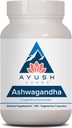 Ayush Herbs Ashwagandha Capsules - Ashwagandha für Männer und Frauen, Ashwagandha Ergänzungen, reines Ashwagandha Wurzelpulver für Stress, 500mg pro Pille - 120 vegetarische Caplets (1 Graf)