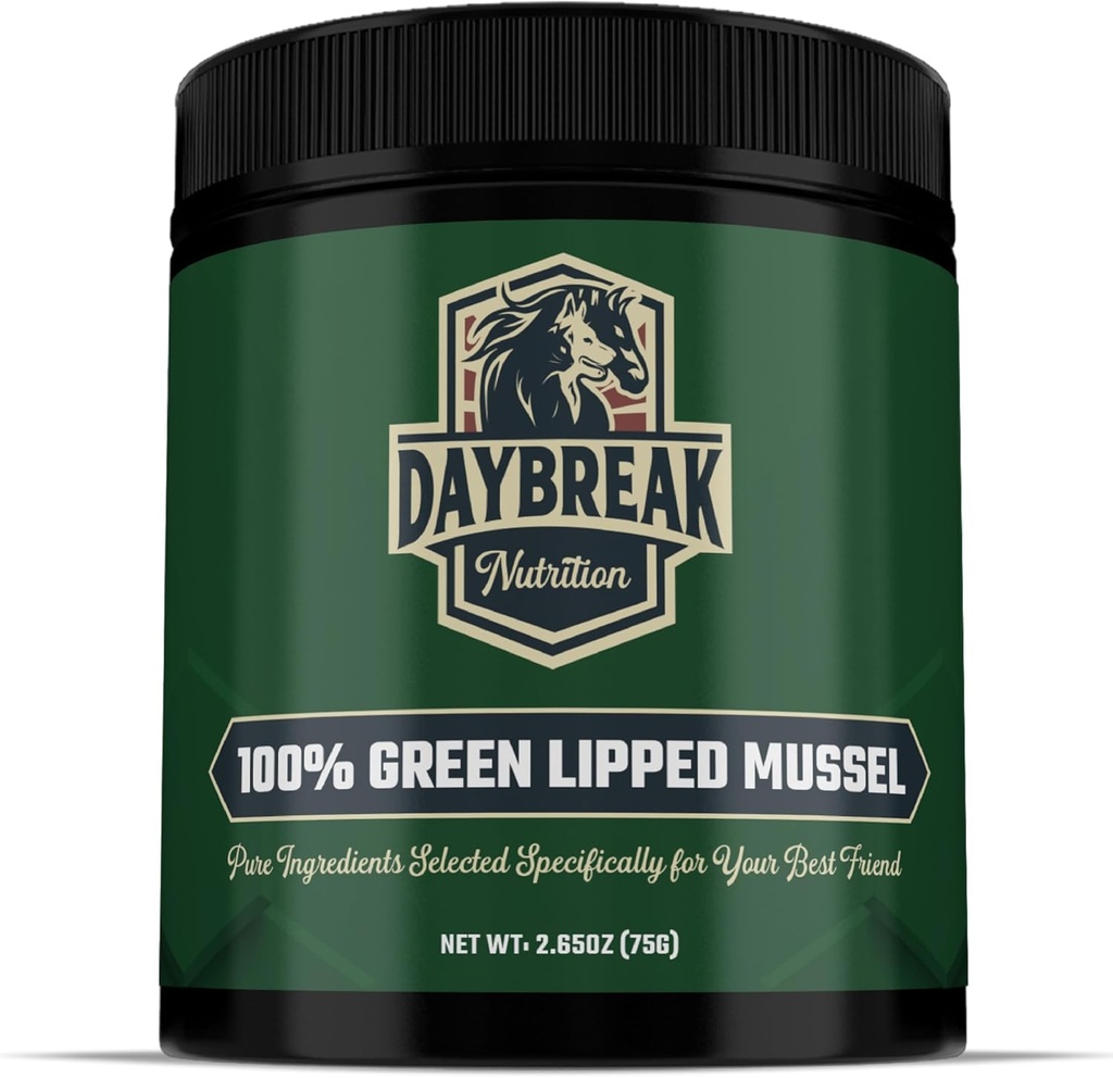Pure Green Lipped Mussel Pulver für Hunde und Katzen - 100% Neuseeland Green Lipped Mussels - Anti-Entzündungs-Ergänzung & Vitamine, um Ihr Haustier mit Arthritis, Joint Pain Relief - 75 Gramm