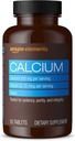 Elemek Kalcium plusz D-vitamin, Kalcium 500mg D2 600NE, Vegan, 65 tabletta (2 hónapos ellátás) (Csomagolás változhat), Támogatja az erős csontok és az immunegészség
