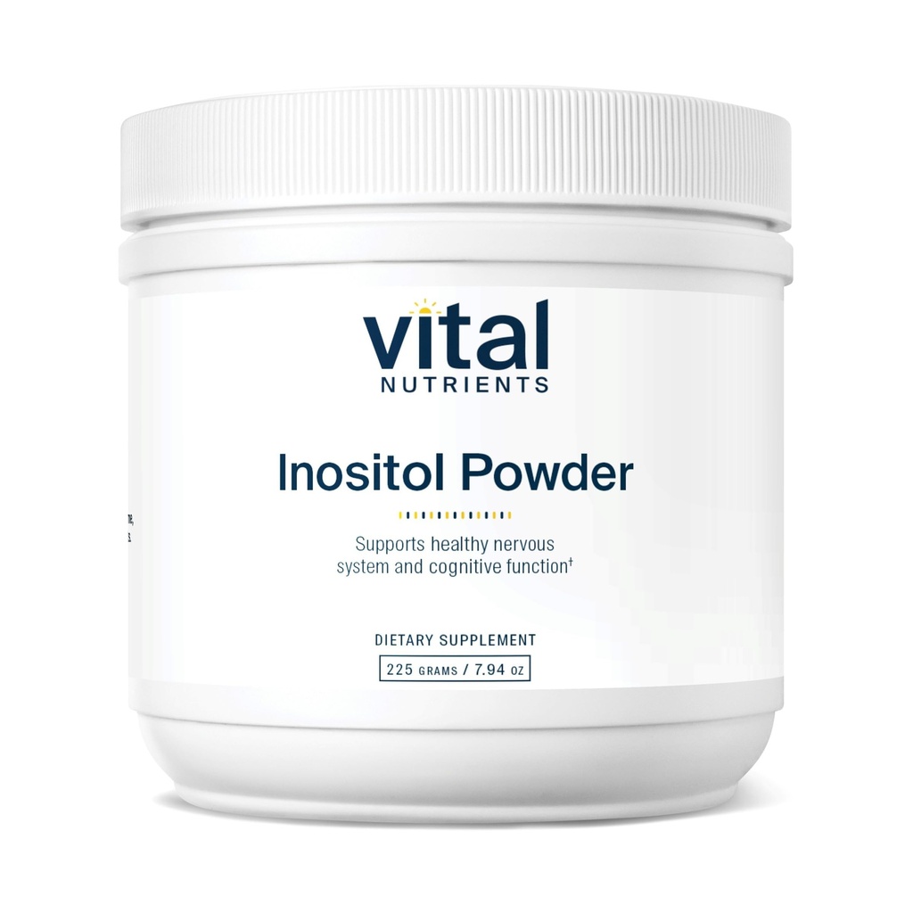 Vital Nährstoffe Inositol Pulver | Myo Inositol Ergänzung für Frauen und Männer | Unterstützt Energie, Nervous System, Metabolismus & Ovarian Funktion* Vegan, Gluten, Dairy, Soy Free | 56 Servierungen