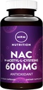 MRM Nutrition N-Acetyl-Cystein (NAC) 600mg | Antixoidant | Resipratory Health | Liver Gesundheit | Mitochondriale Gesundheit | Vegan + Glutenfreie | 60 Servierungen