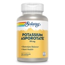Solaray Kálium-aszporotát kelát- kiegészítés, Elektrolit Balance & Heart Health Support, 100 Servings, 100 kapszula
