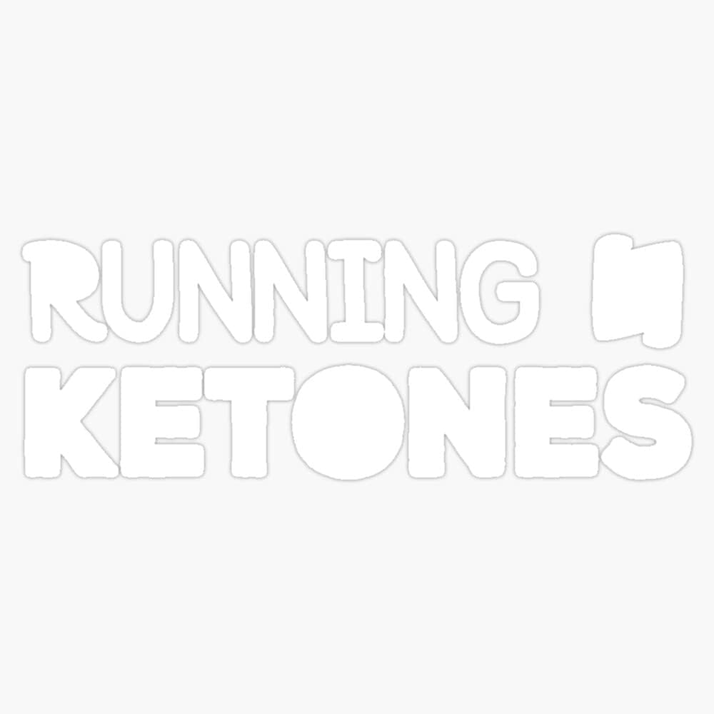 Magnet Running On Ketones Keto Diet Gym Edzés Magnet Vinyl Magnetic Sticker Size 5 "