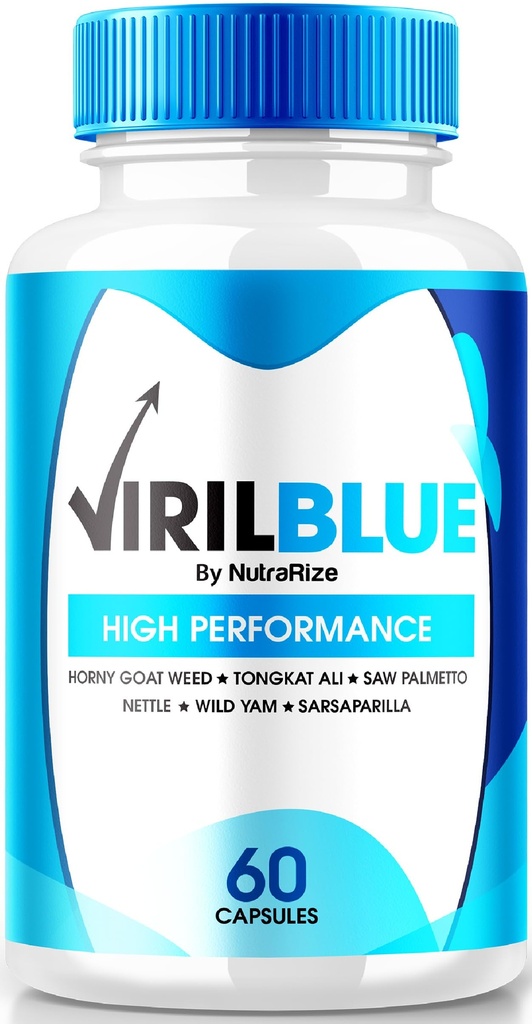VirilBlue Kapseln für Männer, Viril Blue Male Supplement, All-Natural Formel zur Unterstützung Leistung und Vertrauen, Premium Nutrition for Overall Health, Official Pills Review (60 Kapseln)