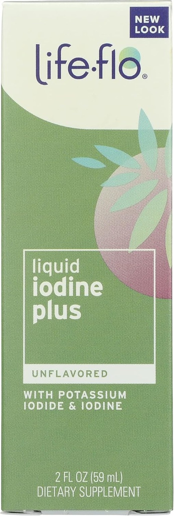 Life Flo íztelen folyékony jód Plus jód és kálium-jodid, szerves, 2 Ounce (csomag 1)