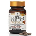 Bienen und Sie Royal Jelly Tablet, Propolis Extrakt, Bienen Pollen, 100% Natürliche Superfood, Ultra reine, Immununterstützungsergänzung, Verbesserung Energie, Fokus, Antioxidantien, Frisch, Keto, Paleo, Gluten-Free | 60ct
