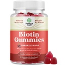 Natürliche Biotin-Gummien für Haarwachstum - Biotin Vitamine Haar Haut und Nägel Gummi für Frauen und Männer - Wachstum Vitamine Frauen mit Pantothensäure