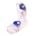 Apex Ultra Pillenschneider, Professional Medical Pill Splitter mit Retracting Blade Guard, für Präzise Schneiden kleine oder große Tabletten, Vitamine, blau/grün und klar, 1 Zähler, Compact & Travel-Friendly