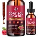 (2 Pack) Cortisol Flüssigkeitstropfen für Frauen - Balanced Cortisol, Hormon Balance Support, Cortisol Ergänzungen für Frauen mit Magnesium Complex, Rhodiola Rosea, Ashwagandha, Sugar-Free, 1 Fl Oz
