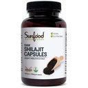 Sunfood Superfoods Shilajit Capsules - Pure Shilajit Resin für Damen und Herren, Antike Himalaya-Extrakt mit Fulvic Säure, Mineralien, Shilajit Pulver Pillen - 90 Kapseln