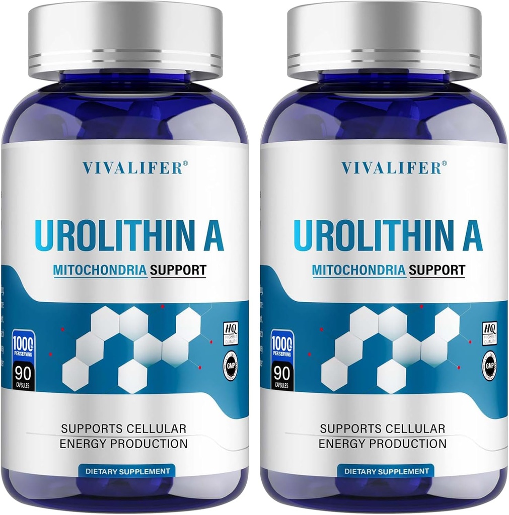 Urolithin Eine Ergänzung 1000 mg, 180 Softgels Leistungsstarker Antioxidantienschutz, Förderung gesunder Alterung und Mitochondrial Gesundheit und Zellreparatur Unterstützung für Männer und Frauen