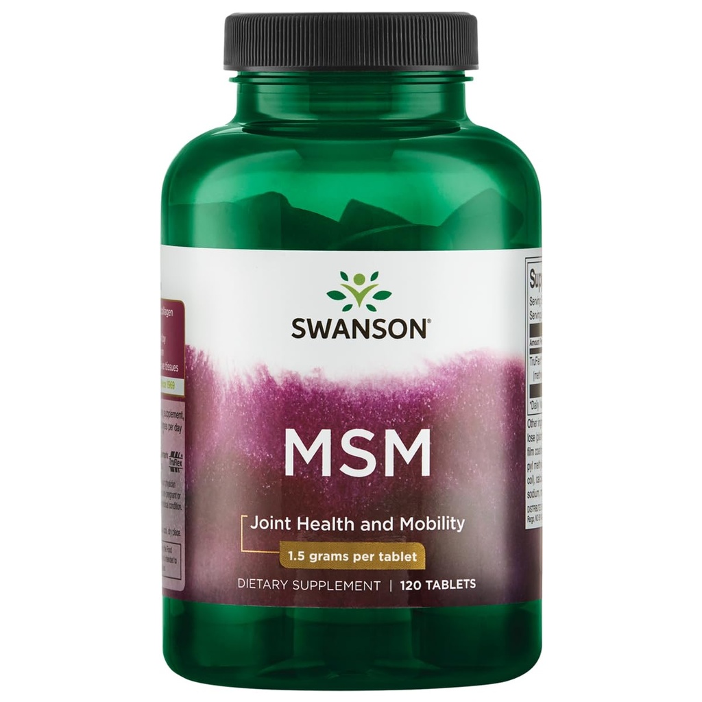 Swanson Msm 1500 Milligramm 120 Tabs