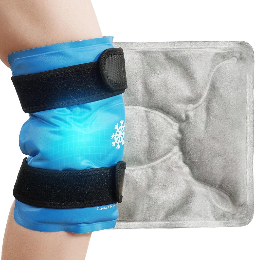 Ice Pack für Knie Schmerzen Relief, Wiederverwendbare Gel Ice Wrap für Beinverletzungen, Schwellung, Knie Ersatzchirurgie, Kaltkompresstherapie für Arthritis, Meniskus Tear, Sportverletzungen