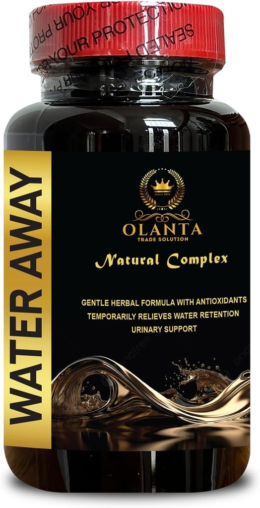 Water Away - Water Retention Pills for Women, Water Loss Pills, Natural diuretics for Water Retention, Water Retention and Flushing, Water Pills Vitamins - 1 Bottle