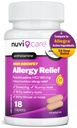 Fexofenadine 180mg 24 Stunden - Fexofenadine Hydrochlorid 180 mg Antihistamin für Allergy Relief, Hives, Runny Nose, Juckreiz, Vergleich zu Allegra 24 Hour Non Drowsy Allergy Medicine (18 Count)