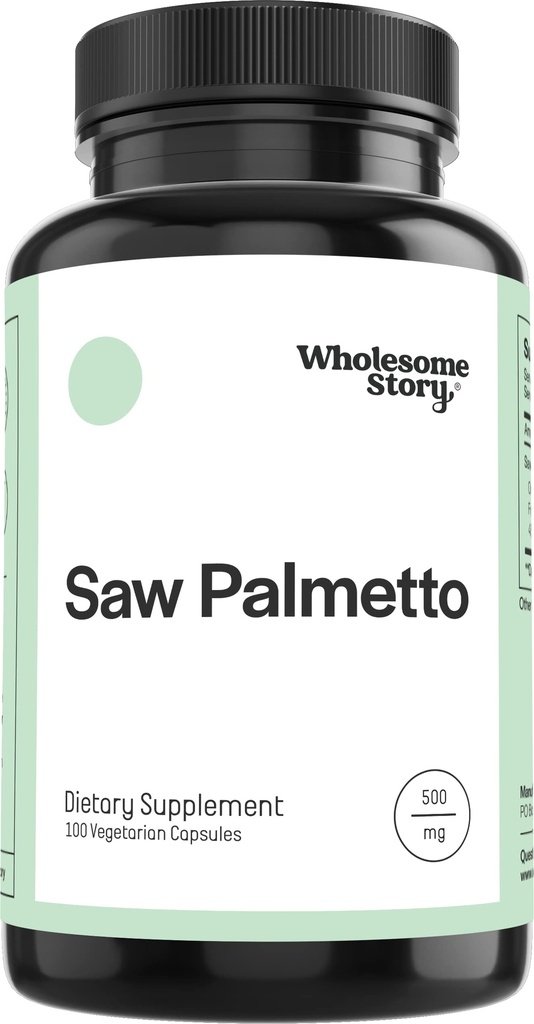 Ganze Geschichte Säge Palmetto für Frauen | Säge Palmetto Extrakt & Pulver Mischung | Unterstützung Haare, Haut und Nagel Gesundheit | Hormonal Balance | 500mg Kapseln | 100 Tage Versorgung