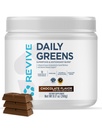 Revive MD Napi zöld por Superfood (csokoládé) - Supergreens Powder to Support Energy Levels - Zöld lé, amely javítja a fiber bevitel - Növényi támogatások emésztés és a Gut Health