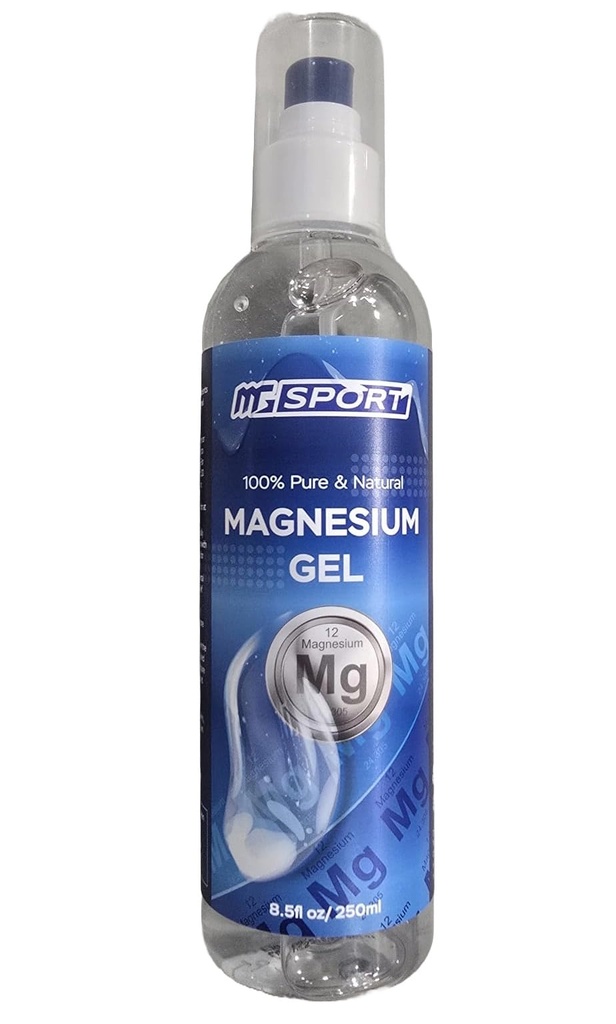 Magnesium Gel + Pumpe 1.050 Pressen 50mg MgCl ea. für Leg Cramps. Konservierungsstoffe Freie, hohe Absorption, Weniger Sting als Magnesium Öl Spray, Gelpumpe für genaue Anwendung