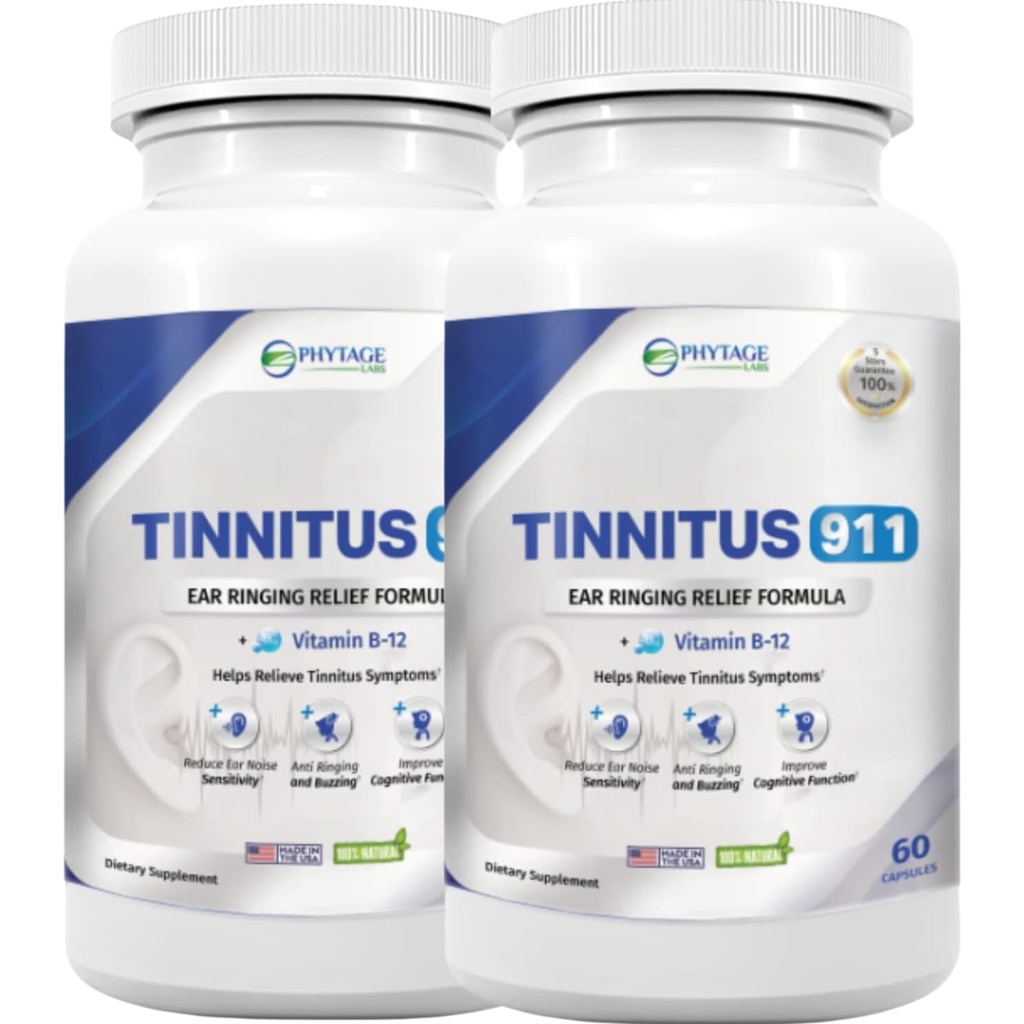 Tinnitus 911 - Tinnitus Relief Supplement - Fülcsengés Relief - 2 Pack