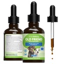 Pet Wellbeing Old Friend für Senior Dogs - Unterstützt Immunsystem Gesundheit, Joint Mobility, Healthy Energy Levels, Alfalfa, Reishi - Veterinär-Formulierte Kräuterergänzung 2 oz (59 ml)