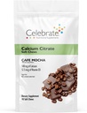 Celebrate Vitamine Bariatric Kalzium Citrate Weichkäse mit Vitamin D3, 500mg, Sugar-Free & Gluten-Free Calcium Citrat für Bariatric Patienten, Cafe Mocha, 90 Graf
