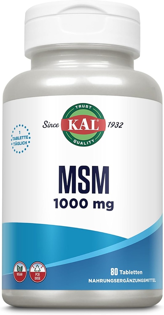 KAL 1000 Mg Msm tabletta, 80 gróf